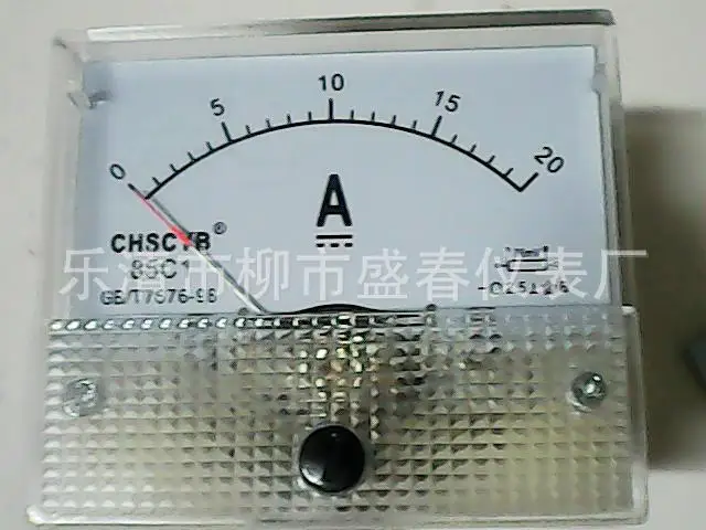 

DC Analog Meter Panel 20A AMP Current Ammeters 85C1 0-20A Gauge
