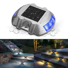 AKDSteel Солнечный свет палубы светодиодный Солнечный Путь маркер лампы освещение водонепроницаемый безопасности предупреждающие огни для Открытый Путь лестницы