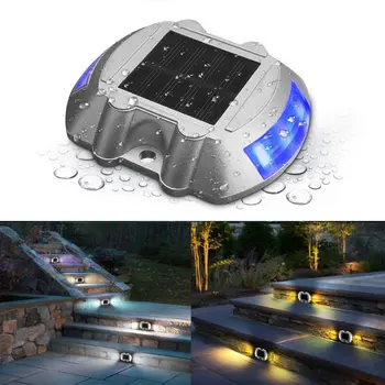 

AKDSteel Solar Deck Light LED Solar Path Lamp Marker lighting Waterproof Security Warning Lights for Outdoor Pathway Stairs
