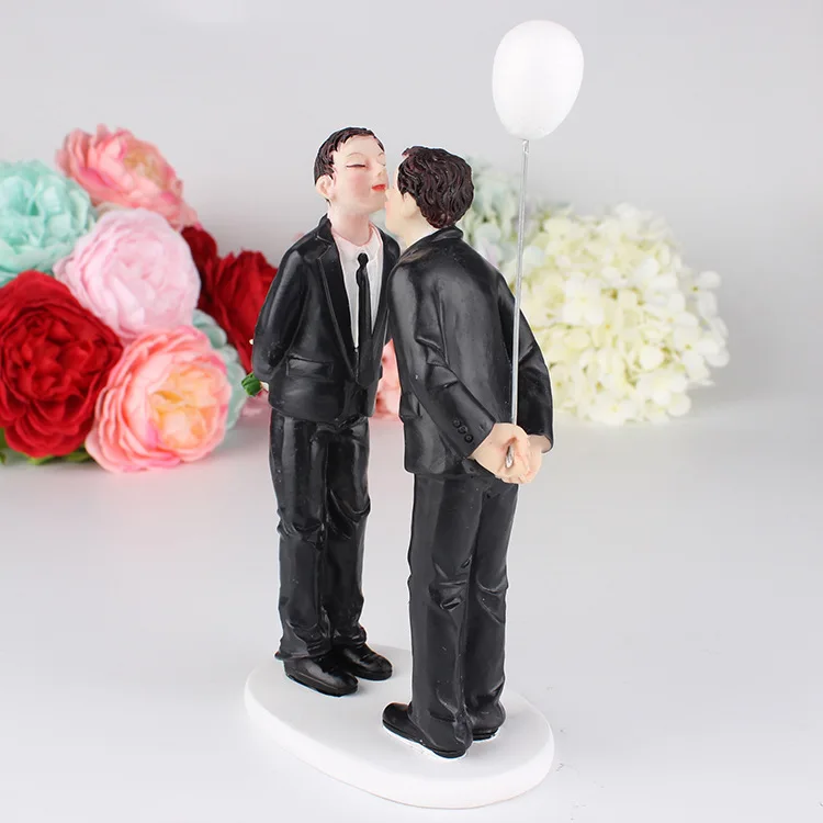 "Свадебная каучуковое навершие торта нетрадиционной пара Жених и невеста Mr и Mr топперы на свадебный торт вечерние украшения стола