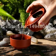 Исин Чай горшок китайский Чай горшок Посуда для напитков Quik чашки легко пузырь Фиолетовый Клей путешествия Чай горшок чашка чаша офис Чай набор чайник