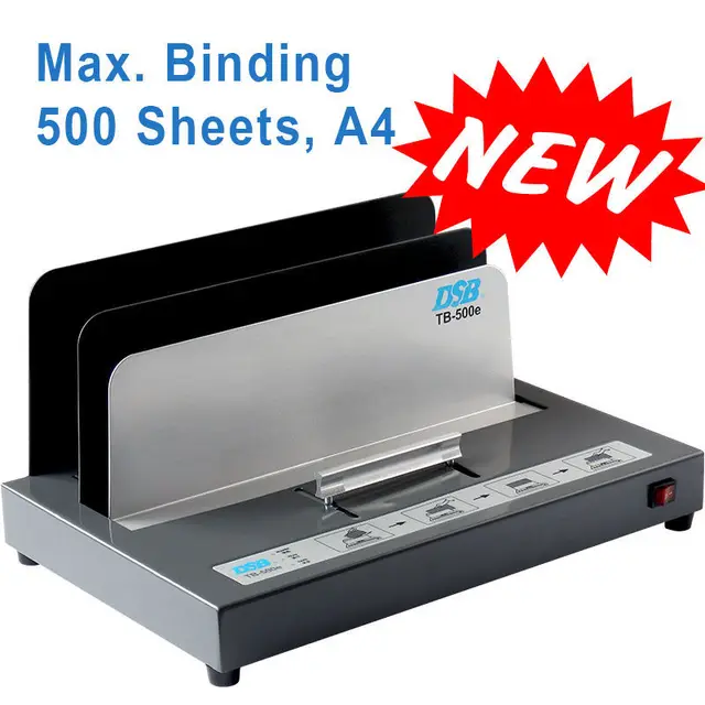 DSB Thermische Bindmachine, TB 500E, elektriciteit, bindt 500 Lakens