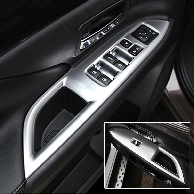 Для Mitsubishi Outlander 2014 2015 2016 2017 2018 2019 хром дверь окно подлокотник кнопка переключения