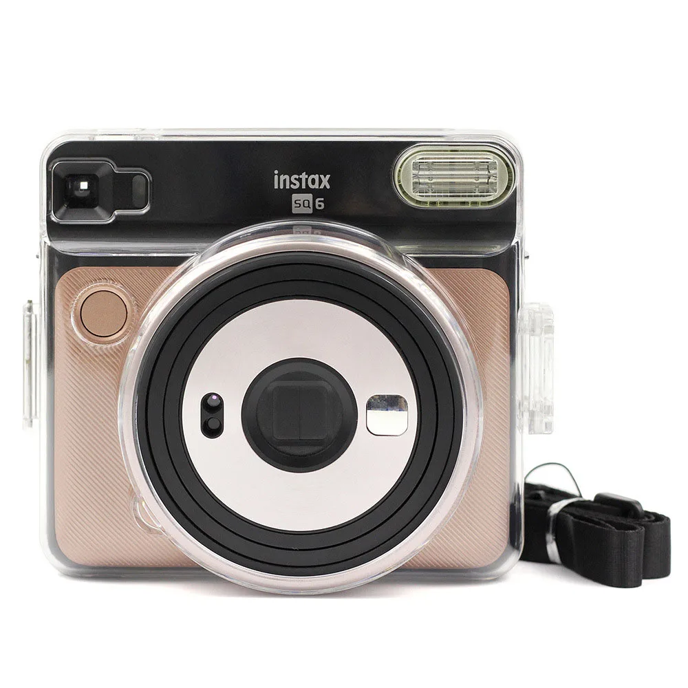 

Fujifilm Instax Square SQ 6 Camera Crystal Case PVC Transparent Strap Shoulder Bag Protector Instant Film Camera Shell Cover