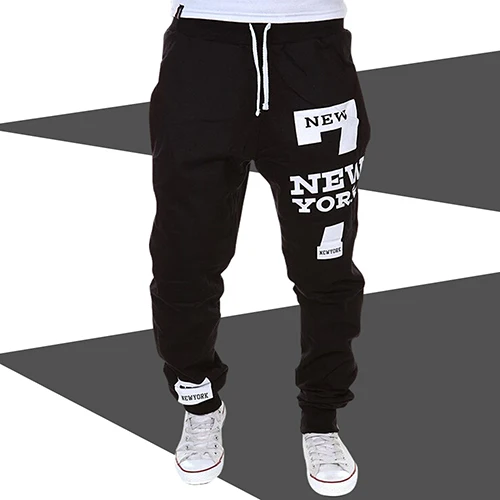 Los hombres de Nueva York Impresión desgaste de Danza Baggy Pants Casual Pantalones de Chándal Basculador|printed pantspants trousers - AliExpress