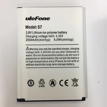 

100% Original Ulefone S7 Battery 2500mAh For 5.0inch ulefone s7 Smart Phone with Tracking Number