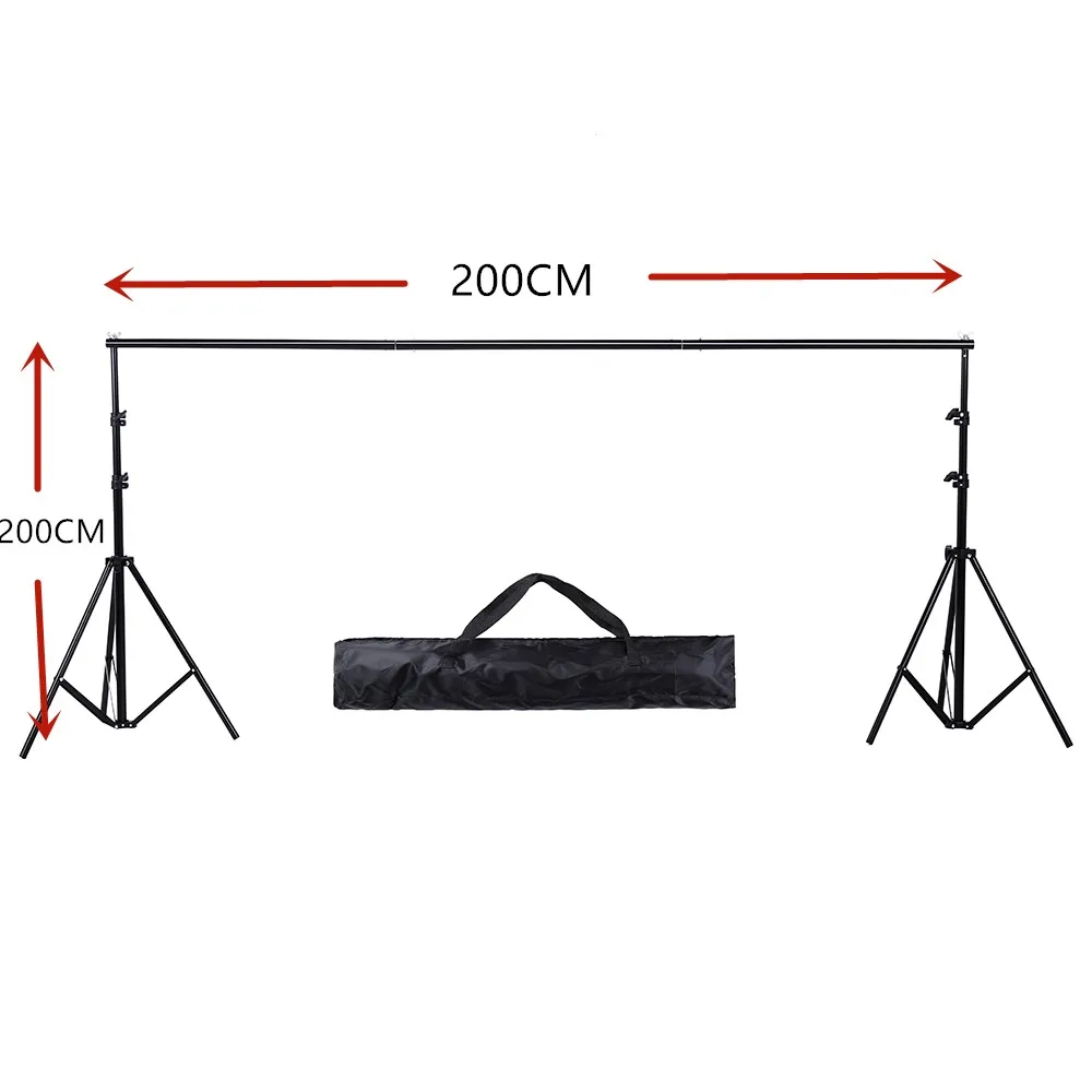 

2MX 2M(6.5ft*6.5ft) Photo Background Support System Stands Adjustable Backdrop Photograpy Backdrops for photo studio