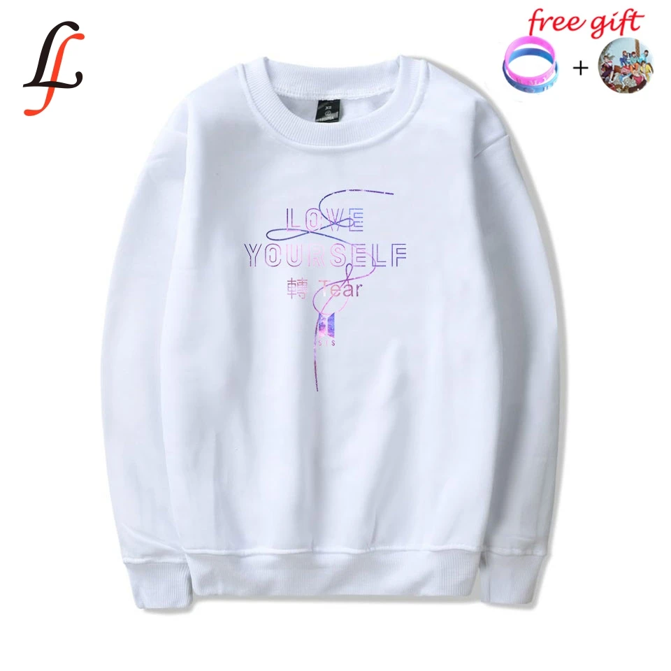 BTS Harajuku DNA Album Kpop Sweatshirt Hip Hop Casual Letters Printed Hoodies Clothes Long Sleeve Tops Drop Shopping