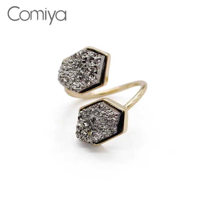 Comiya Party Bridal Sets Rings For Women Geometric Pattern Artificial Stone Mosa Comiya Party Bridal Sets Rings For Women Geometric Pattern Artificial Stone Mosa