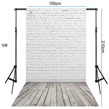 

150*210CM White Brick Wall Wood Background Photophone Pinewood Photography Backdrops Photo Studio Shoot for Baby Newborn Toy Pet