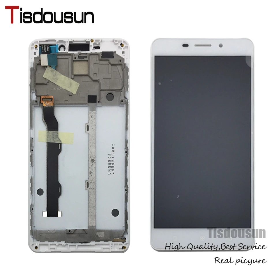 Lenovo A5600 LCD Display With Frame white (2)