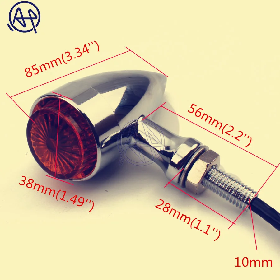 Хром/черный мотоцикл поворотники Поворотный Светильник красный/Янтарный светильник s для Harley Softail Dyna Sportster 883 1200 XL Bobber Chopper