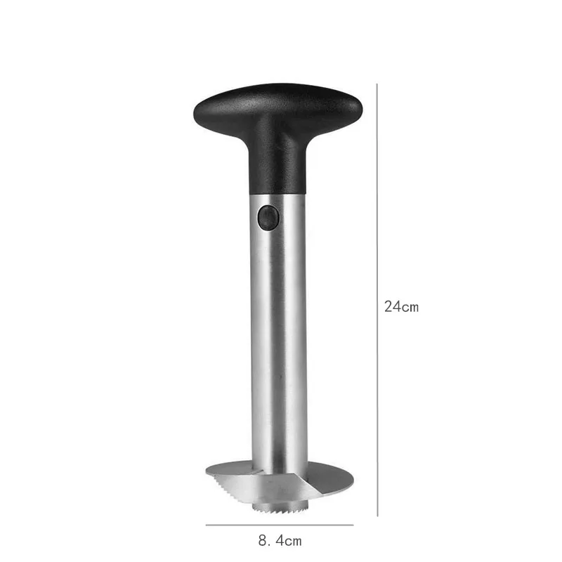 LMETJMA Премиум ананас корер из нержавеющей стали слайсер для ананаса толще Премиум Овощечистка измельчитель, кухонный гаджет KC0243
