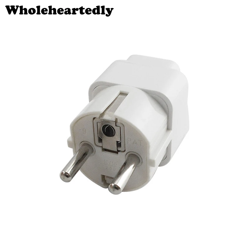 

High Quality Universal 2 Pin UK US AU To EU EURO France Germany Korea Travel AC Plug Adapter Adaptor Convert Round Socket