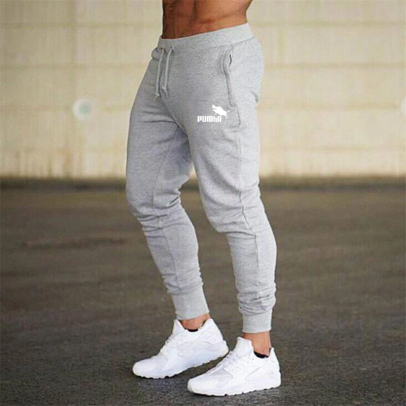 Летние новые модные тонкие брюки мужские повседневные штаны Pumba штаны для бега бодибилдинга спортивные штаны для фитнеса