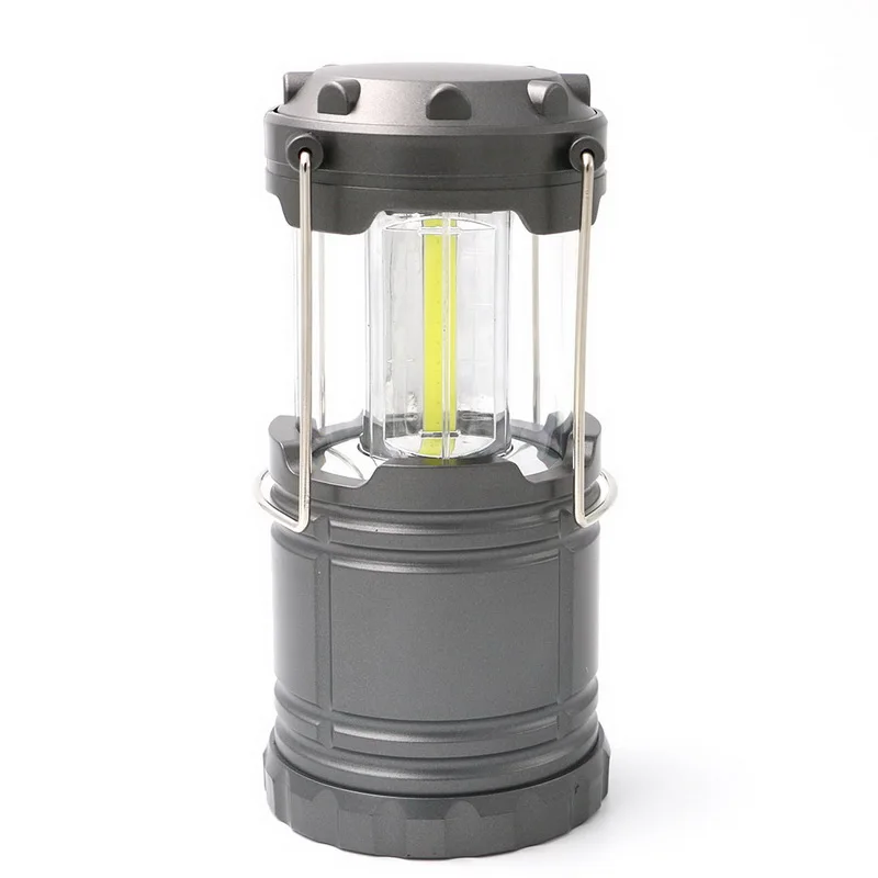 

COB Power Portable Collapsible Outdoor LED Camping Lantern AA Battery Light Hiking Travel