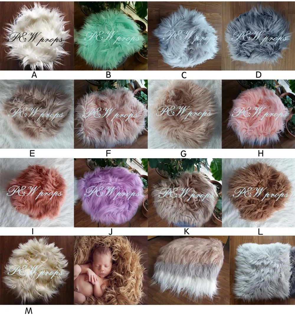 13 color faux fur blanket