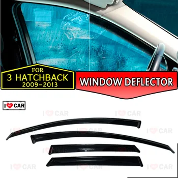 

Window deflector for Mazda 3 2009-2013 Hatchback car window deflector wind guard vent sun rain visor cover car styling