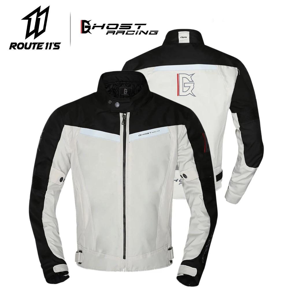 

GHOST RACING Motorcycle Jacket Protective Gear Motorbike Riding Jacket Men Waterproof Moto Clothing Motorcycle Full Body Armor