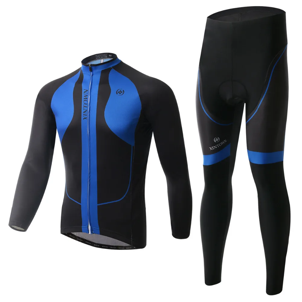 XINTOWN Team Mens Blue Clothing Ropa Ciclismo MTB Bike