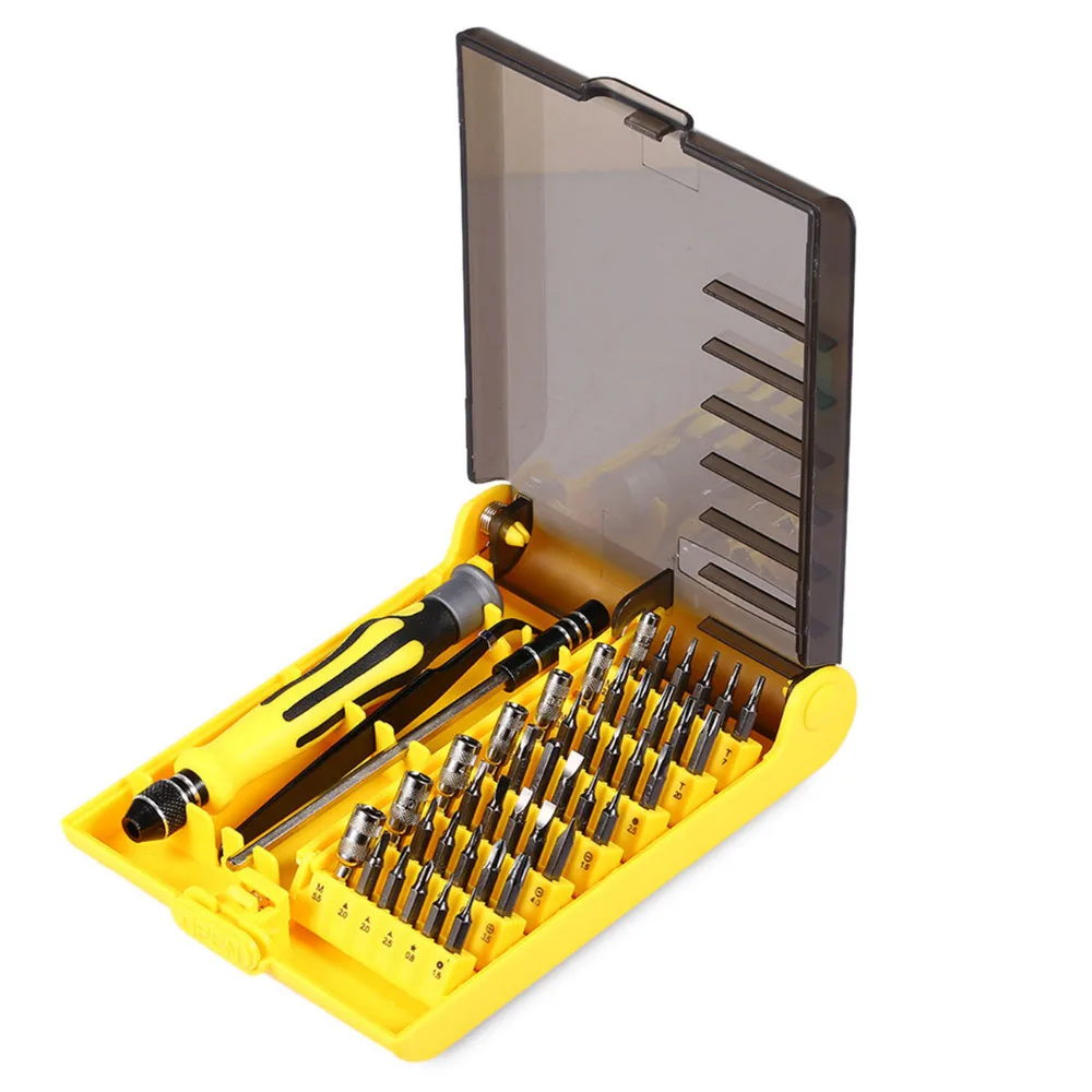 

Precision 45 In 1 Electron Torx MIni Magnetic Screwdriver Tool Set Hand Tools Kit Phone PC Repair Tools With Box