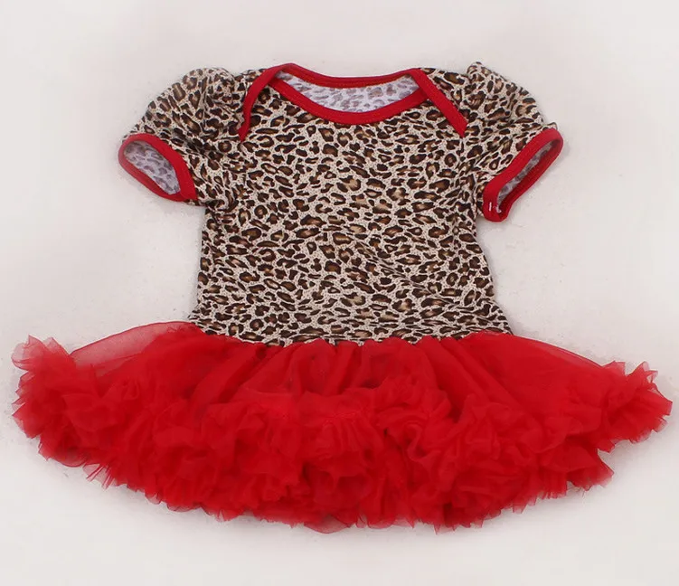 New Arrival Baby Girls Romper Tutu Dress High quality Leopard Short Sleeve Jumpsuit Children Kids Clothing For Party images - 6