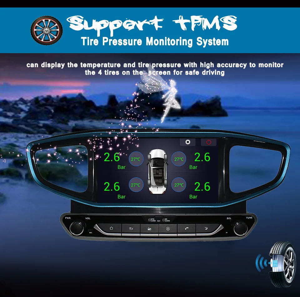 Top 4GB+64GB Android 9.0 Car DVD Player Stereo Unit GPS Navigation for HYUNDAI Ioniq Hybrid 2016 2017 2018 Auto Multimedia Head unit 16