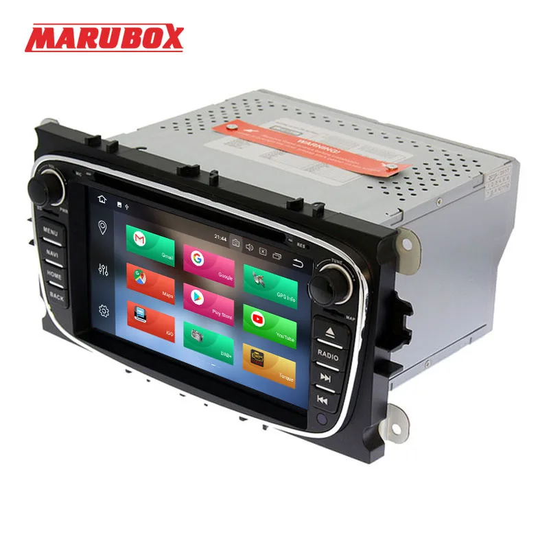 Marubox 7A600PX5, два Din, 7 дюймов 8 ядерный Android 9,0 автомобильный DVD gps для Ford Mondeo Focus 2 S-max 2007 2008 2009 2011 2013 радио 7786