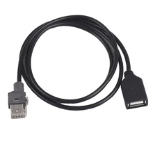 Carro adaptador de cabo usb 4pin cabo usb para peugeot 207 307 308 408 508 para citroen com rd43 rd45 rd9 cd player