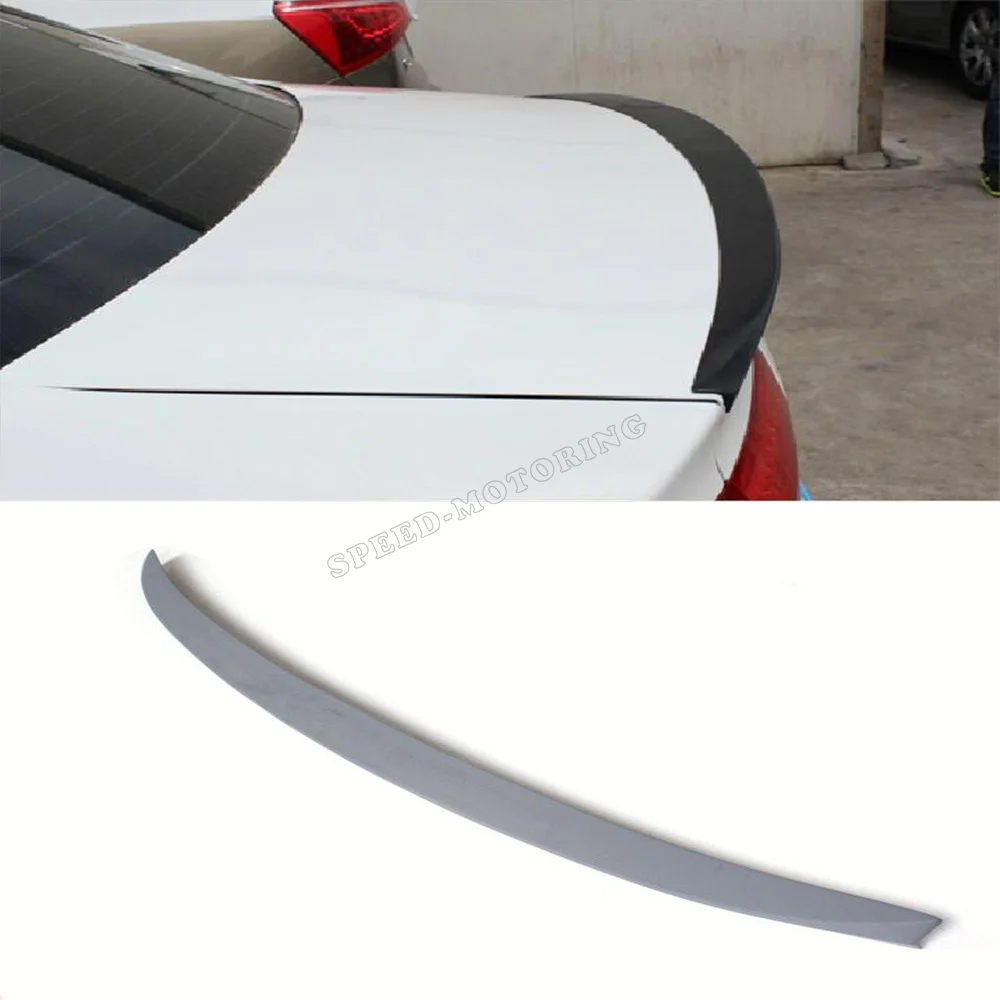 

Rear trunk spoiler boot wing lip for Audi A4 B8 B9 2009 - 2013 Unpainted grey priming PU
