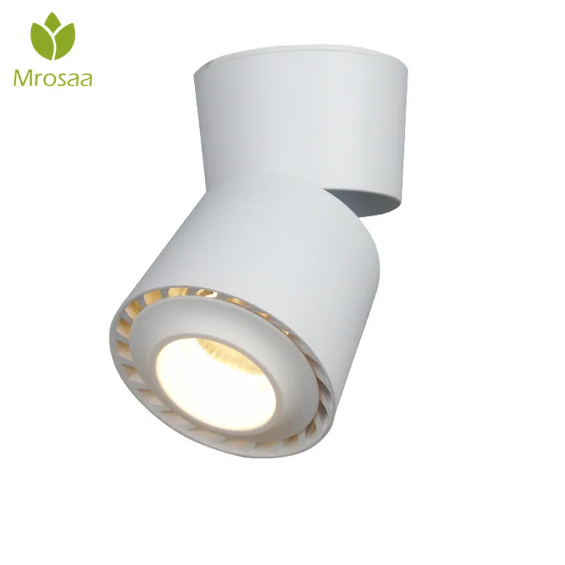 

Mrosaa 220V 3W Modern 360 Degree Rotation LED Aluminum Spot Lamp Ceiling Light 3000K 4000K 6000K COB Down Lights