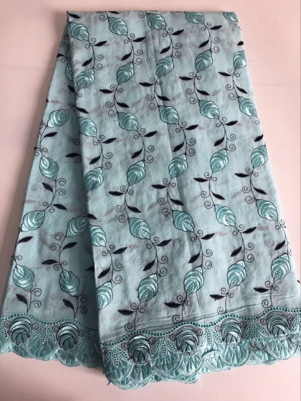 Newest Soft Swiss Voile Lace In Switzerland Latest Embroidered Eyelet African Nigerian Dry Fabric CH003 | Дом и сад