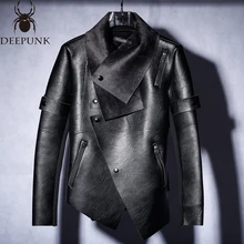 2016 male costume S-XXXL size jacket blazer fashion outerwear singer bar Suede thickened Leather jacket dancer prom show