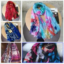 Модный дизайнерский брендовый женский летний шарф, испанский Цветочный платок, женский шарф с принтом