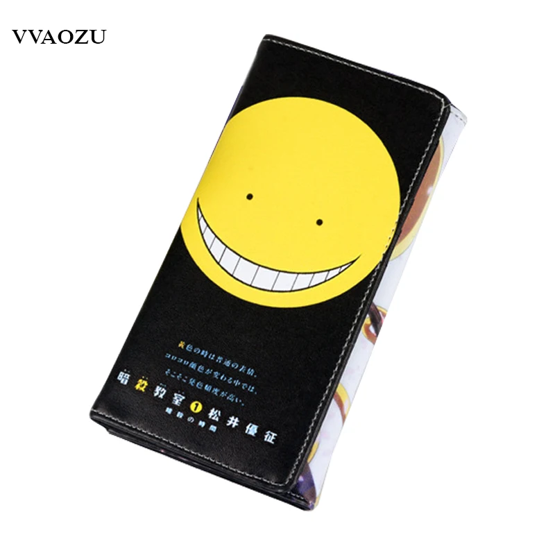 

New Assassination Classroom Ansatsu Kyoushitsu PU Wallet Shiota Nagisa Cosplay Purse Multiple Cards Holder Clutch Bag