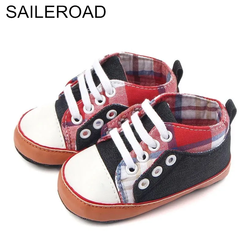 Saileroad 0-18month nueva lona deporte Zapatos de bebé recién nacido Niños Niñas Primeros pasos infantil Toddler Soft sole prewalker sneakers Saileroad 0-18month nueva lona deporte Zapatos de bebé recién nacido Niños Niñas Primeros pasos infantil Toddler Soft sole prewalker sneakers