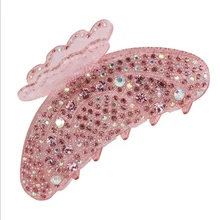 Полные Стразы, когти для волос, большие аксессуары для волос из ацетатного волокна, роскошные Когти для волос, краб для женщин, заколки для волос, Длинные акриловые украшения для волос