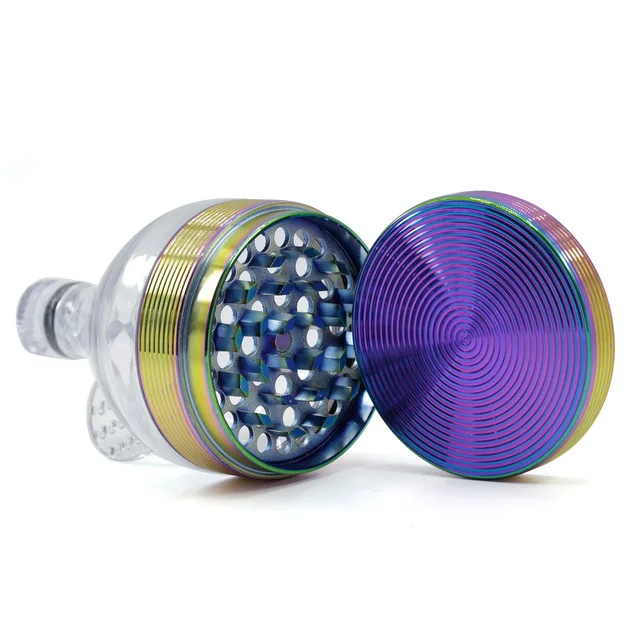 Funnel Smoke Grinder Tobacco Grider Weed Shisha Pipe 63MM Diameter Ice