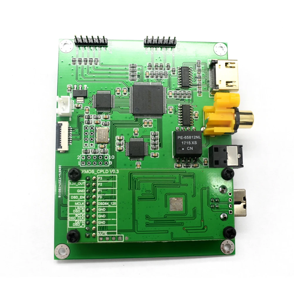 Lusya Amanero цифровой XMOS интерфейс аудио декодер DAC частота дискретизации дисплей AK4118 SPDIF ies плата переключателя с OLED T0138