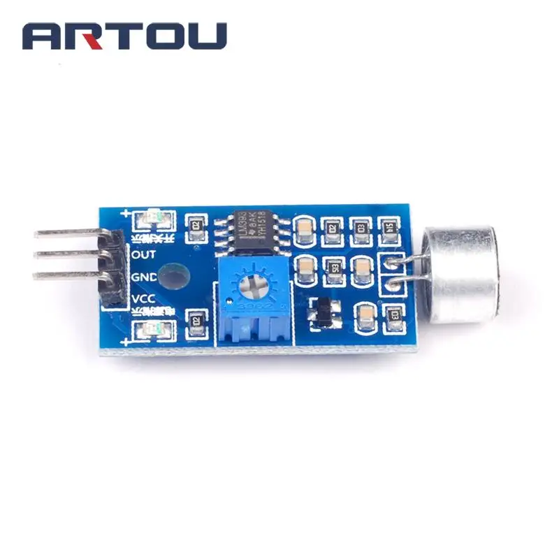 1PCS Microphone Amplifier Sound MIC Voice Module Whistle Module Voice Sensor Sound Detection Sound Sensor Module