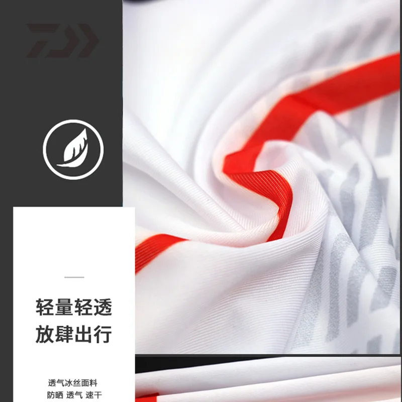 Daiwa Summer Anti-uv Fishing Hooded Men's Professional Clothing Uv Protection Face Neck Breathable Outdoor Fishing Clothes