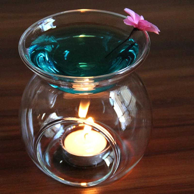 Transparent glass Incense Burners sweet lamp aing kind of sweet Large