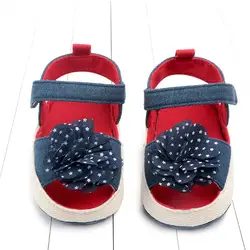 Disputent новые летние сандалии для маленьких девочек дышащая ткань Bebe обувь шлёпанцы женщин детская кроватка для новорожденных обувь