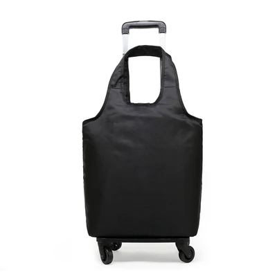 Чемодан для путешествий из ткани Оксфорд, сумка для багажа на колесиках, Сумка с колесиком, корзина для покупок, тележка 53*30*18 см - Цвет: K