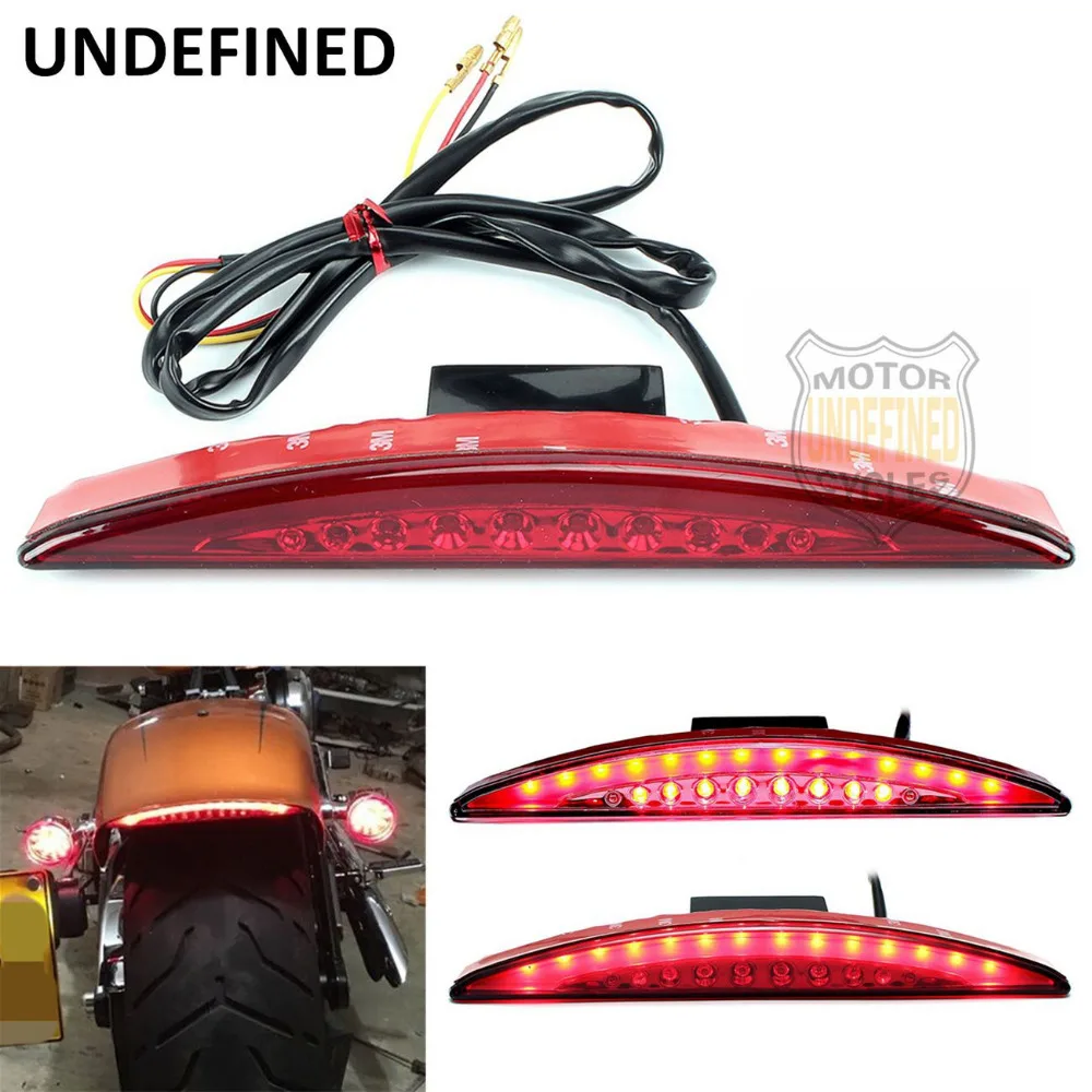 Motorcycle LED Tail Light Red Drag Specialties Fender Tip Taillight