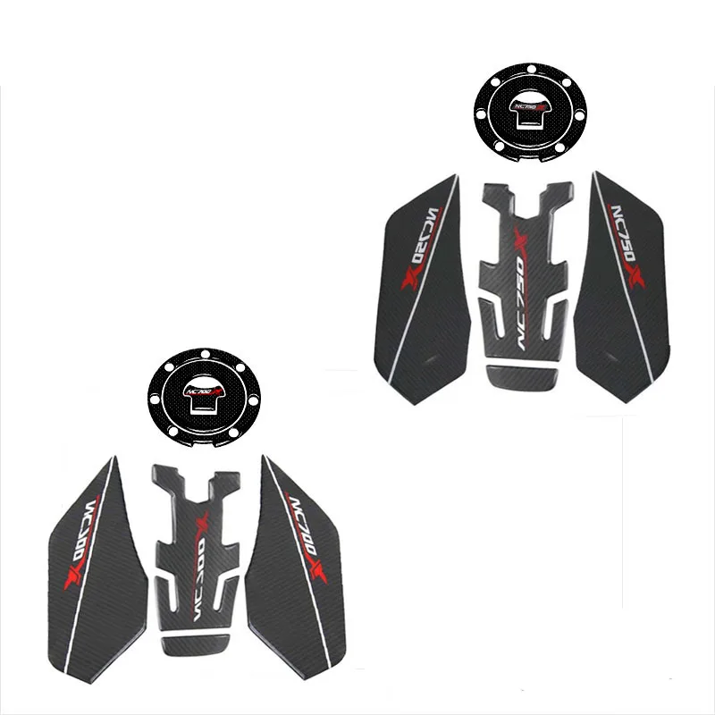 

Motorcycle Accessories 3D Fiber Sticker Sets Tank Decal Protector Pad Set For HONDA NC750X NC 750X NC700X 2014-2019 2018 2017 16