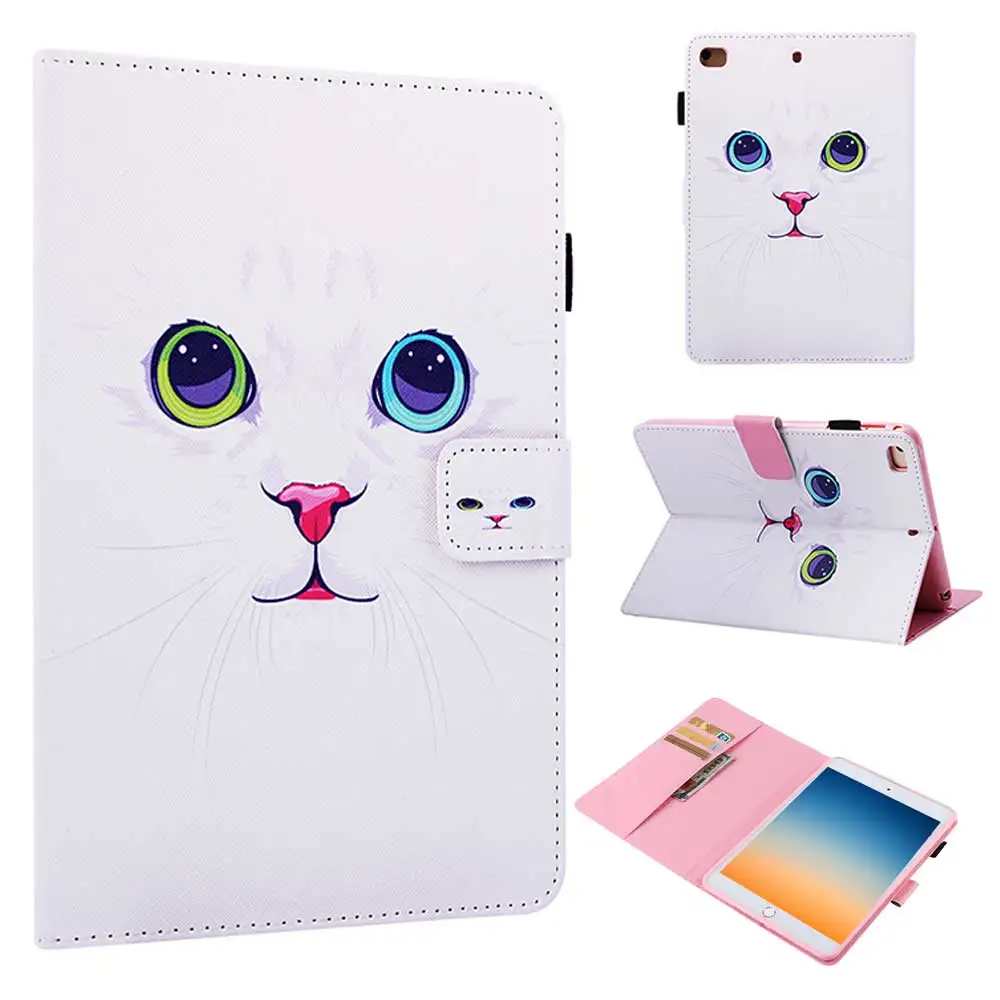cute cat Чехол-подставка с принтом из искусственной кожи для iPad mini 5, 7,9 дюймов, чехол Funda, чехол для iPad mini 5, 7,9,, A2133, A2124, A2126, A2125 - Цвет: cute cat