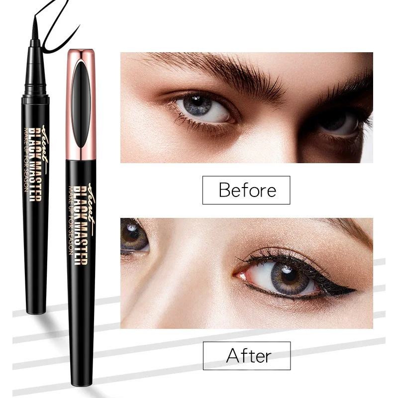 Eyeliner Pen Long Lasting Waterproof Non Dizzy Dyeing Easy To Color