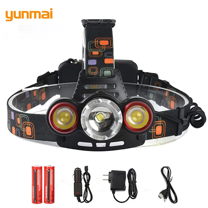 

Focus Light new-T6+LTS LED Headlight Rechargebale 3 Modes Powerful Headlamp Frontal Lantern LED Zaklamp Light For Hunting Bike