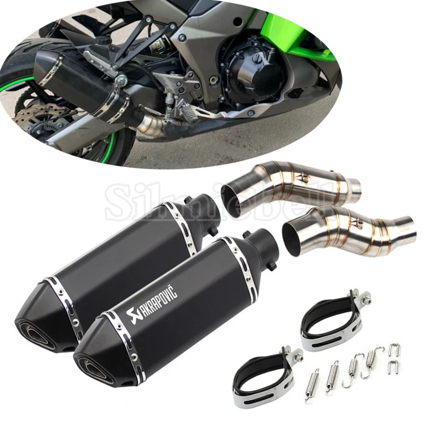 Z1000 2014 Akrapovic выхлопная система мотоцикла для Kawasaki 2010 2018 2019|Выхлопные трубы и